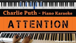 Download Charlie Puth - Attention - Piano Karaoke / Sing Along / Cover with Lyrics MP3