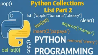 Python Collections tutorial for beginners Part 2 Python Tutorial for Beginners -