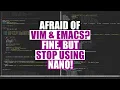Using Nano Because Vim Is Scary Use Micro Instead