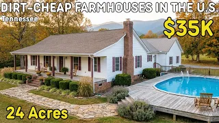 8 DIRT CHEAP MOVE-IN READY Farmhouses in Tennessee Hidden Real Estate Gems with Acreage