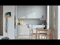 Check out the light grey HAVSTORP kitchen fronts