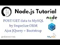 - data to MySQL using Sequelize ORM