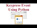 Keypress Event using Python