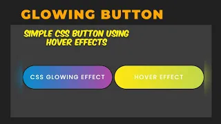 simple css button hover effects Glowing Button Hover Effects 01 Html CSS Tutorial