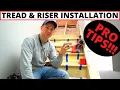 Professional Stair Tread Riser Installation - Complete Install Process