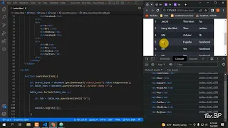 How to Create a Search Bar Filter Table using JavaScript in Bangla Tutorial Table Filter Vanilla