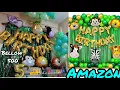 Unboxing Amazon Birt ay Decor Kit And Review Jungle Safari Theme Birt ay Decoration DIY