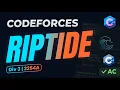 Codeforces Round 1114 Div 3 Problem A Riptide 2254A C