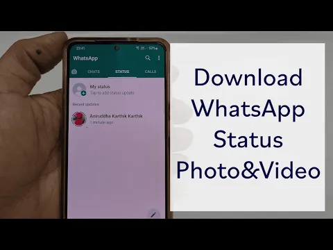 Download MP3 How to download WhatsApp Status Video \u0026 Photo without any apps (2022)