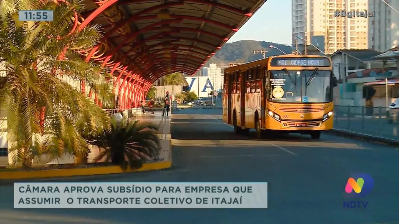 Câmara aprova subsídio para empresa que assumir o transporte coletivo de Itajaí