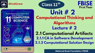 Unit 2 Computational Thinking 2 1 Computational Artifacts Solution Design Class 11 FBISE Com