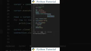 Connecting To MySQL With Python Python Tutorial