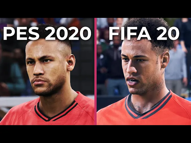 [4K] FIFA 20 (Demo) vs. PES 2020 Graphics Comparison on PS4 Pro