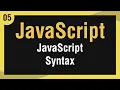 Learn JavaScript In Arabic - JavaScript Syntax