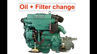 Oil and oilfilter change on my Volvo Penta inboard engine