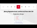jQuery Pagination Hover and Active Effect With CSS Pagination Design