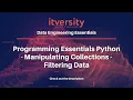 Programming Essentials Python - Manipulating Collections