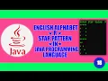 ENGLISH ALPHABET R STAR PATTERN in JAVA Programming Language