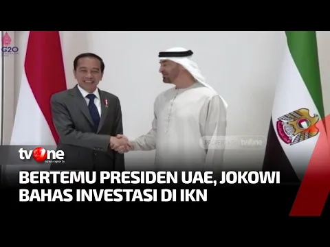 Presiden Jokowi Bertemu Presiden UEA Mohamed Bin Zayed