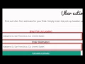 Uber Fare Estimator