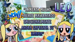 LEO😳SE ALEJO PERO NO ES POR LAS RAZONES QUE PIENSAS❌🧐AHORA NO SOPORRA TU RECHAZO💯#tarot #leo