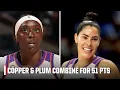 Kahleah Copper and Kelsey Plum combine for 51 PTS in win vs Sky WNBA on ESPN