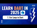For Loop in Dart Dart Tutorial for Beginners
