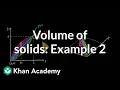 Volume with cross sections triangle AP Calculus AB Khan Academy