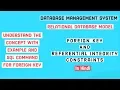 Foreign key and Referential integrity Constraints