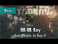 RB-BK Key and Use Location - Reserve
