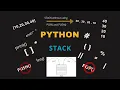 Stack using list in Python without using POP and PUSH