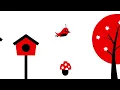 Baby Sensory - Relaxing Flying Bird to Calm Newborn - Black White Red