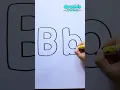 Drawing and coloring the letter B with Gracie