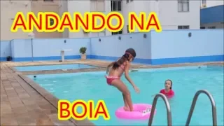 desafio da boia na piscina