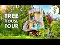 Download Lagu Whimsical Tiny Tree House is Cleverly Built with Reclaimed \u0026 Eclectic Materials – FULL TOUR