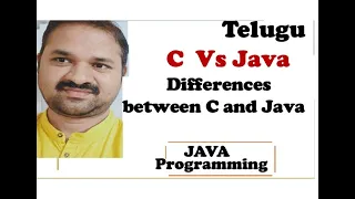 C Versus Java in Telugu Difference Between C Java in Telugu Programming Languages Comparison
