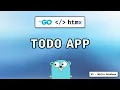 HTMX Go Todo List Application - SQLite Database