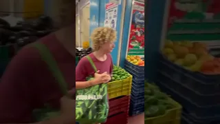 Biggest fresh fruit market yet! Stocking up for a month at sea… #family #sailing #panama #viral