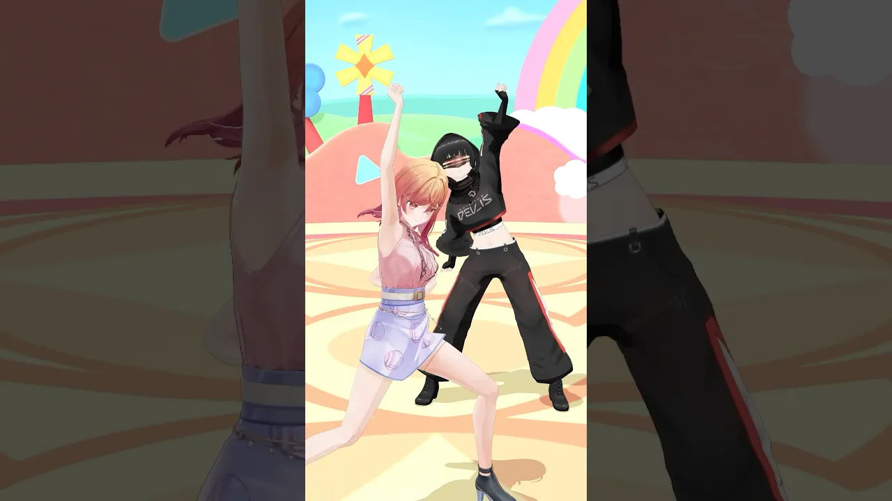 【きょういくばんぐみのテーマ】全力で踊ったら大変なことになった…【with 黒子ちゃん #踊ってみた #regloss #一条莉々華 #shorts 】