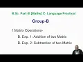 Addition of Matrix in C Subtraction of Matrix in C C Program Addition and Subtraction of Matrix