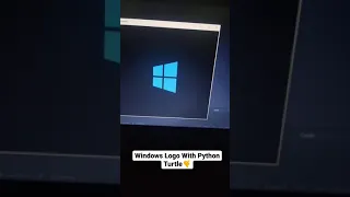 Draw Windows Logo With Python Turtle