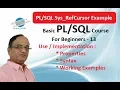 Sys - Ref Cursor in Oracle Database