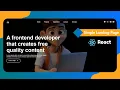 Simple Landing Page Using React Web Development 2025