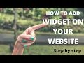 How To Add Widget On Your Website