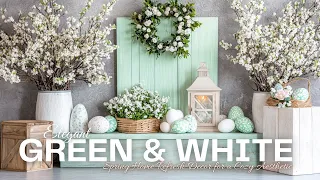 Elegant Green and White Easter Decor Spring Home Refresh Ideas 2025