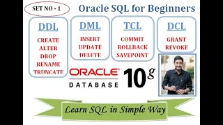 DDL DML DCL TCL How to Create table alter drop Rename Truncate Insert Update Delete