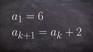 How to determine the first five terms for a recursive sequence