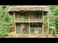Download Lagu FULL VIDEO: 100 Days Build Warm,bamboo house,kitchen house living in the forest