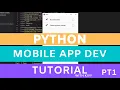 Python app development tutorial - kivy installation and solving issues