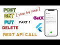 Flutter Rest API CRUD OPERATION MALAYALAM GETX code with ashok Post and get method